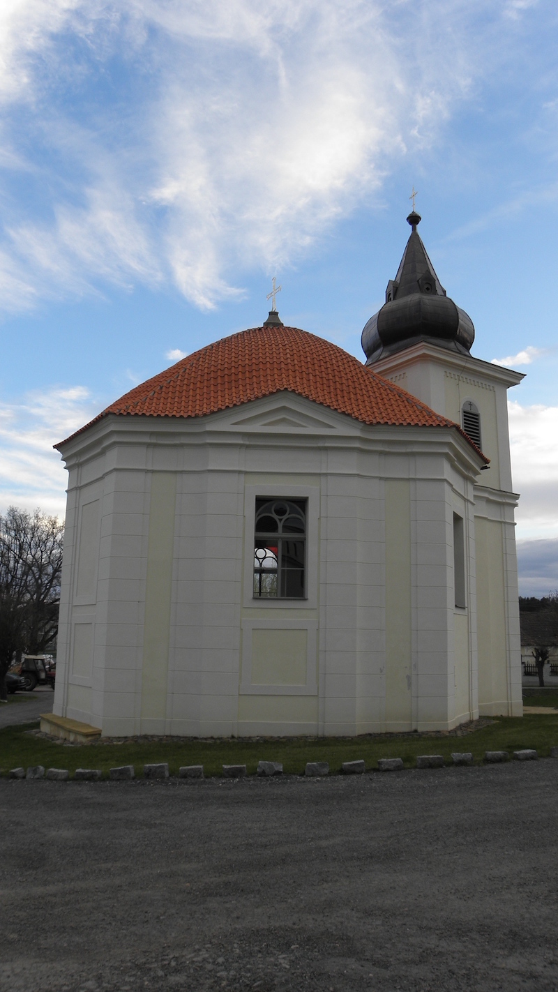 Kostel Ostrov u Stříbra krytina prejz pohled