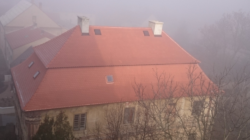 fara Slavětín krytina bobrovka zhora