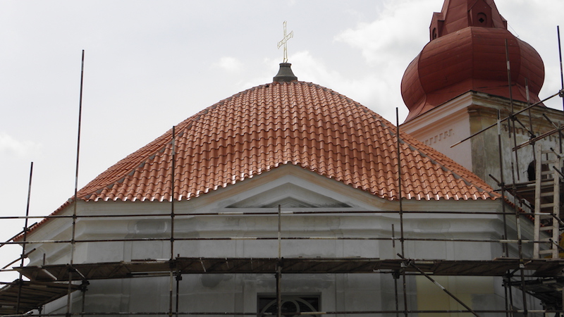 Kostel Ostrov u Stříbra krytina prejz leseni